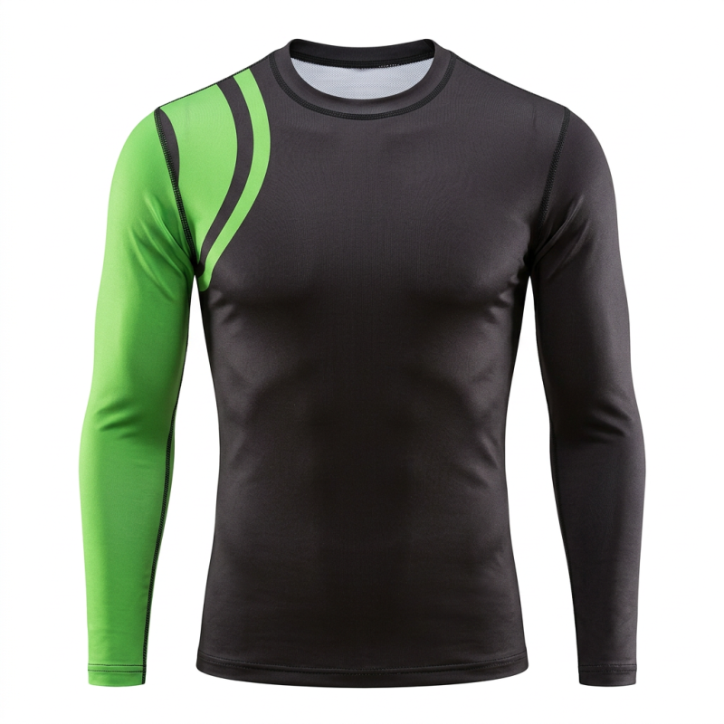 CHOKEM: KIDS RANKED RASHGUARD LÅNGÄRMAD - GRÖN