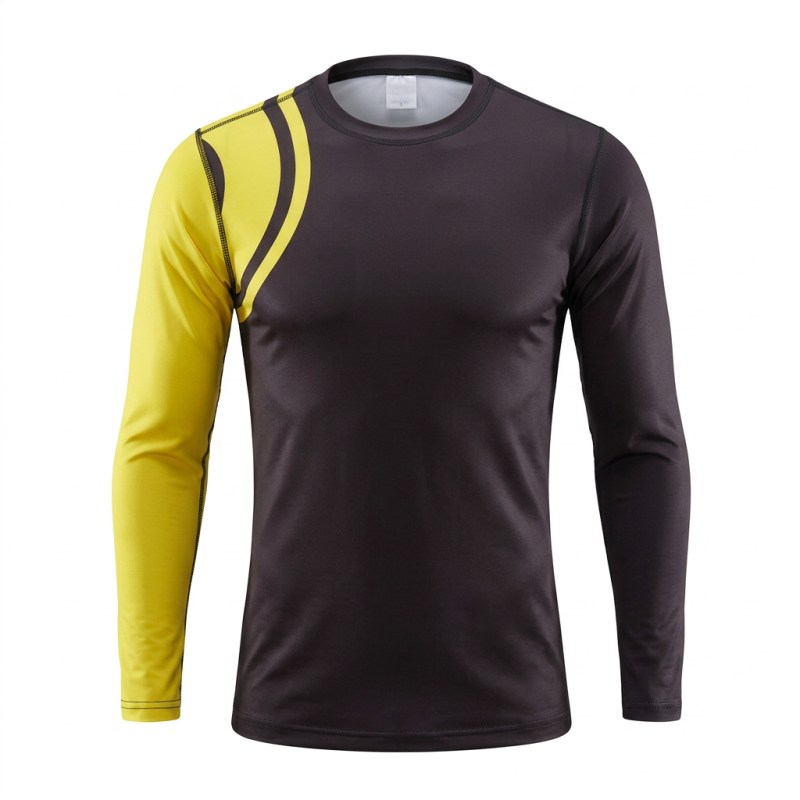 CHOKEM: KIDS RANKED RASHGUARD LÅNGÄRMAD - GUL