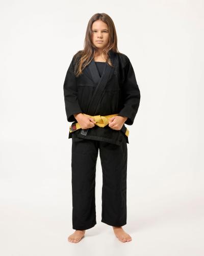 CHOKEM: KIDS CLEAN CUT 2.0 ULTRA LIGHT BJJ GI - BLACK