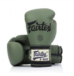 FAIRTEX: F-DAY GREEN ARMY BOXING GLOVES