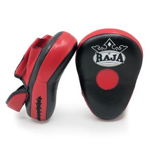 RAJA: FOCUS MITTS SEMI 1 PAIR - BLACK/RED