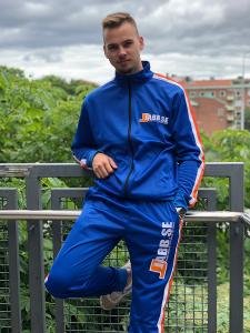 JABB: TRACK JACKET - BLUE/WHITE/ORANGE