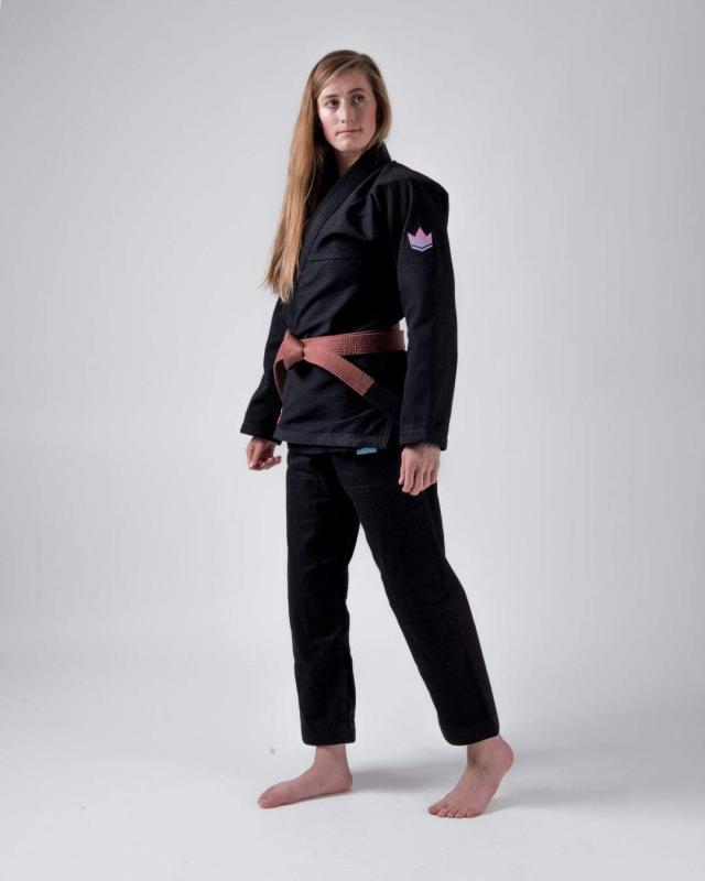 KINGZ: EMPOWERED WOMENS JIU JITSU DRÄKT - SVART