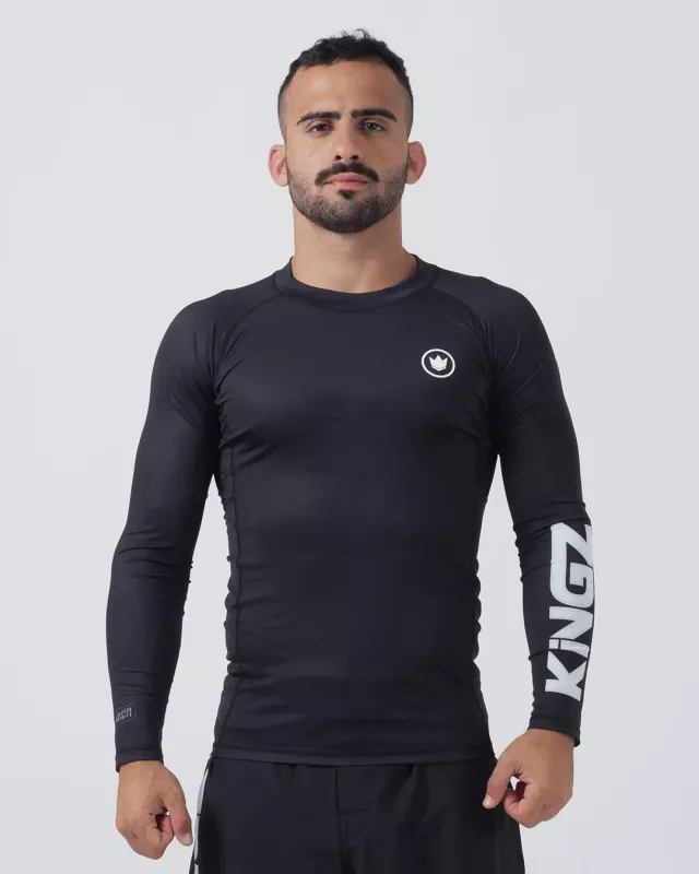 KINGZ: KORE V2 LÅNGÄRMAD RASHGUARD - SVART