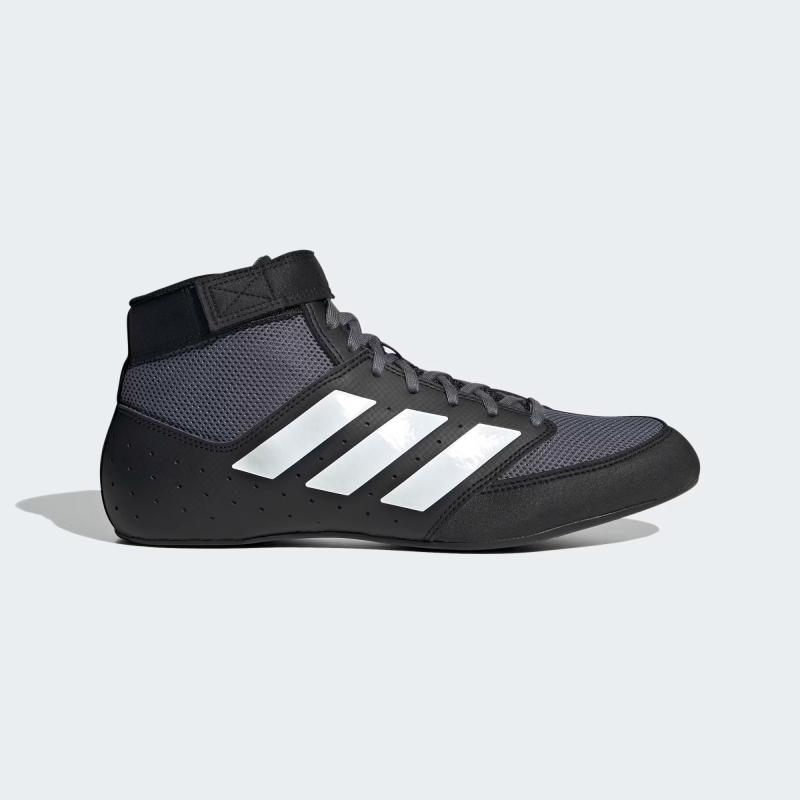 ADIDAS: MAT HOG 2.0 WRESTLING SHOES - BLACK/WHITE