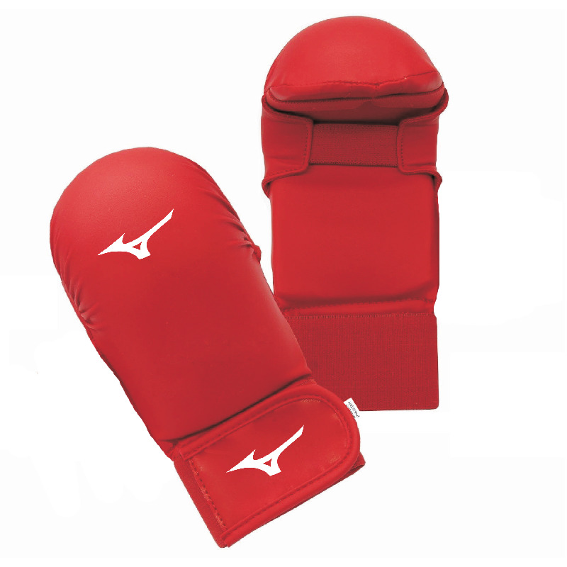 MIZUNO: KARATE GLOVES WITHOUT THUMBS - RED