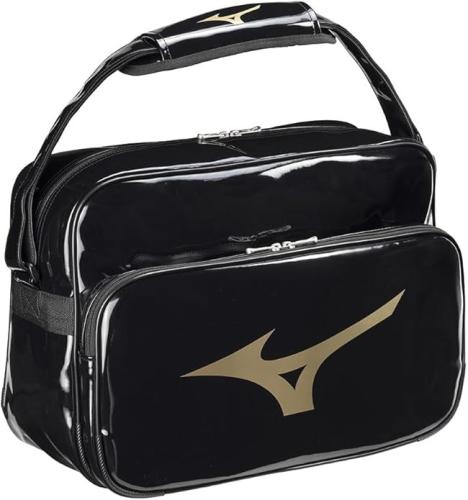 MIZUNO: ENAMEL BAG M - BLACK/GOLD