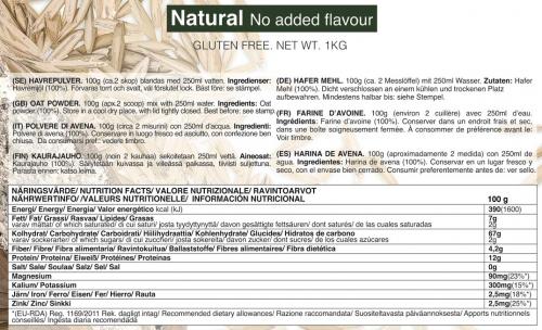 SELF OMNINUTRITION: INSTANT OAT NATURELL - 1kg