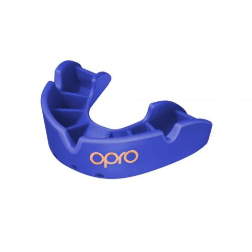 OPRO: TANDSKYDD BRONZE + FITTING HANDLE - BLÅ