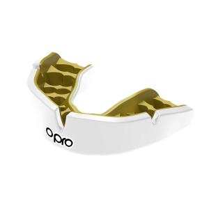 OPRO: INSTANT CUSTOM-FIT MOUTHGUARD - WHITE/GOLD