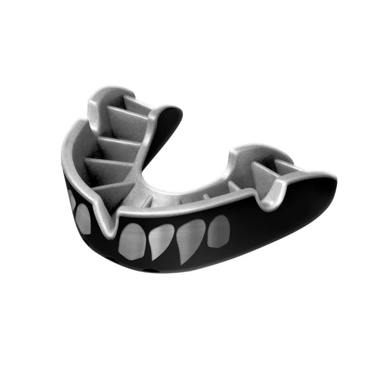 OPRO: JAWS MOUTHGUARD SILVER - BLACK/SILVER