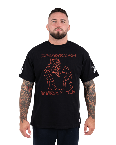 SCRAMBLE: X PANCRASE PANKRATION T-SHIRT - SVART