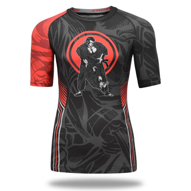 CHOKEM: KIDS BRAWL RASHGUARD - BLACK/RED