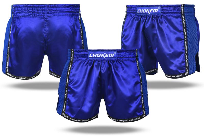 CHOKEM: NAK MUAY CLEAN EDITION THAIBOXNINGSSHORTS - BLÅ