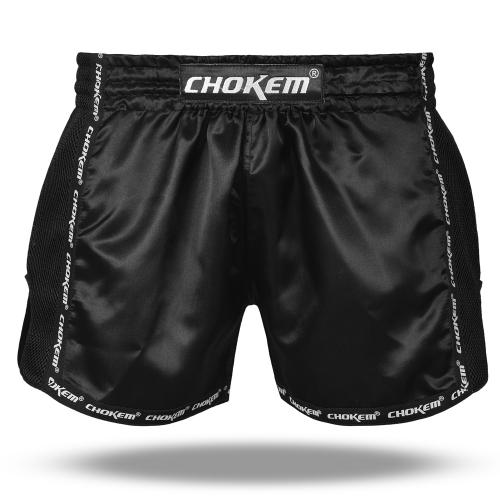 CHOKEM: NAK MUAY CLEAN EDITION THAIBOXNINGSSHORTS - SVART