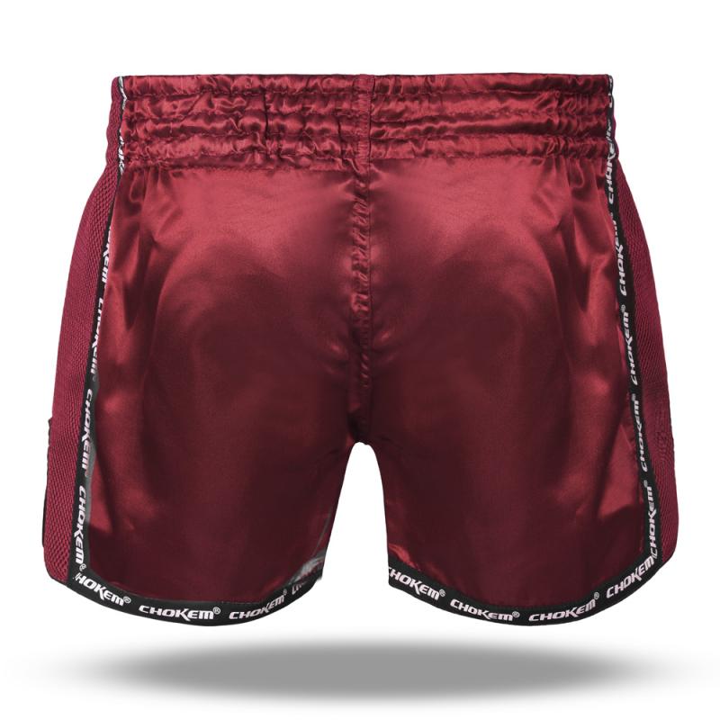 CHOKEM: NAK MUAY CLEAN EDITION THAIBOXNINGSSHORTS - VINRÖD