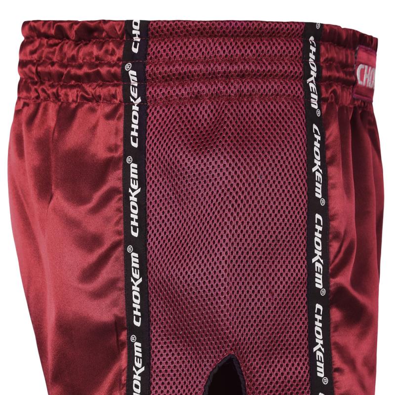 CHOKEM: NAK MUAY CLEAN EDITION THAIBOXNINGSSHORTS - VINRÖD