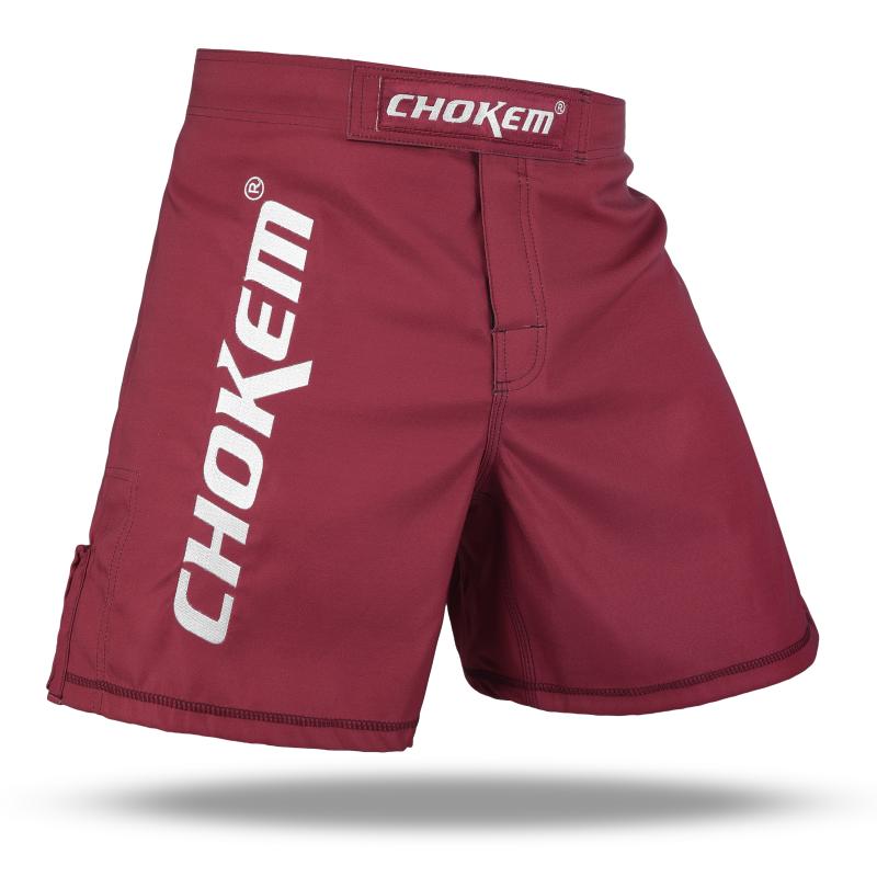 CHOKEM: CLASSIC MMA SHORTS - RED WINE