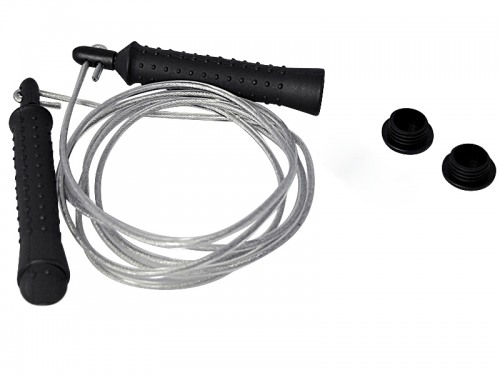 PHOENIX: STEEL JUMP ROPE WITH PLASTIC GRIPS