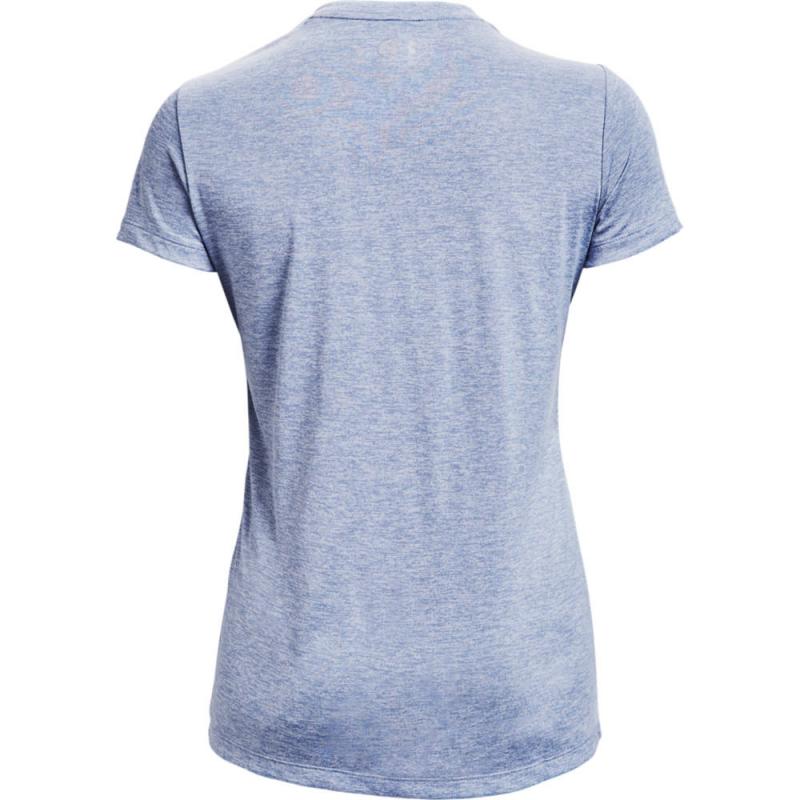 UNDER ARMOUR: WOMEN'S V-NECK TWIST TRÖJA - BLÅ