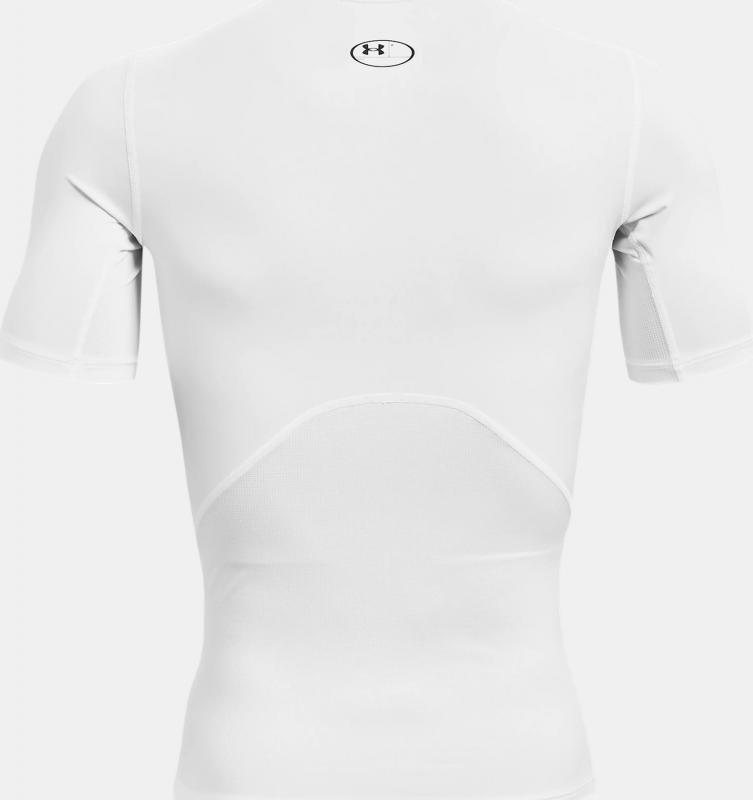 UNDER ARMOUR: HEATGEAR ARMOUR KOMPRESSIONSTRÖJA - VIT