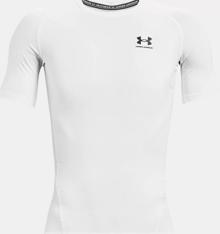 UNDER ARMOUR: HEATGEAR ARMOUR KOMPRESSIONSTRÖJA - VIT