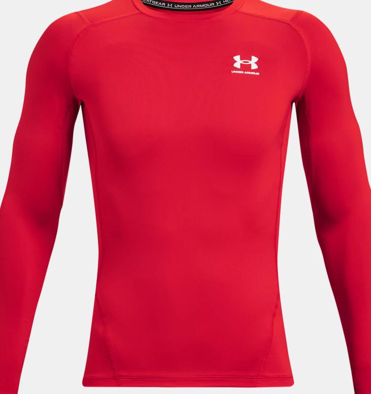 UNDER ARMOUR: HG ARMOUR COMP LÅNGÄRMAD - RÖD