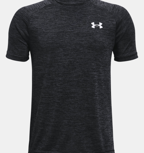 UNDER ARMOUR: JUNIOR TECH 2.0 T-SHIRT - SVART