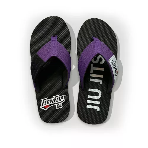 FLOWFLIP: JIU JITSU PURPLE BELT FLIP FLOPS