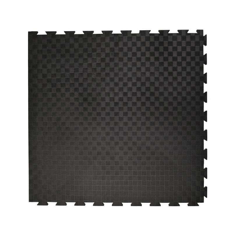 PUSSELMATTA CHECKER MÖNSTER SVART/GRÅ - 2cm