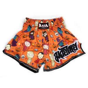 RAJA: HALLOWEEN MUAY THAI SHORTS - ORANGE