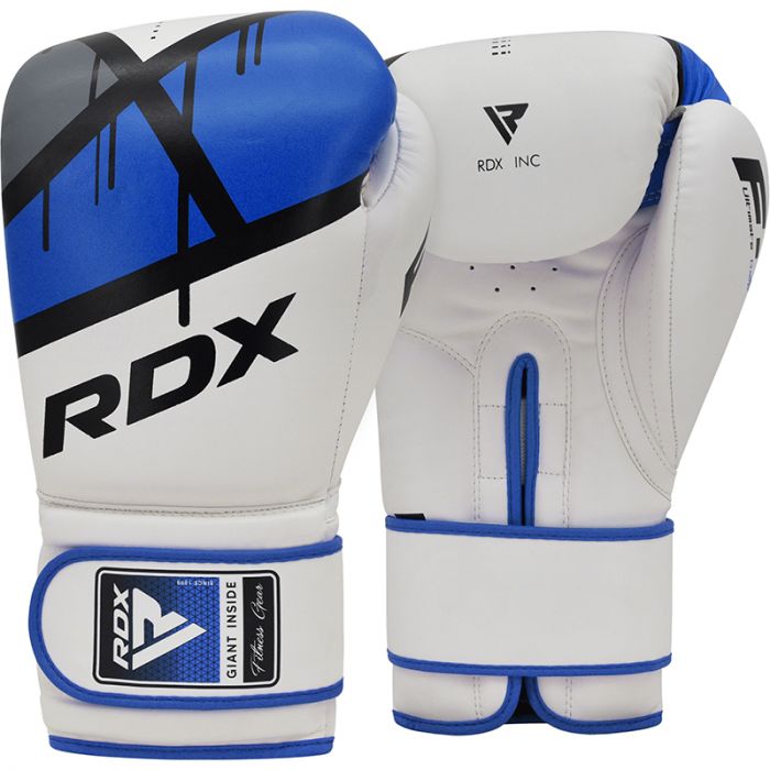 RDX: F7 BOXNINGSHANDSKAR - VIT/BLÅ