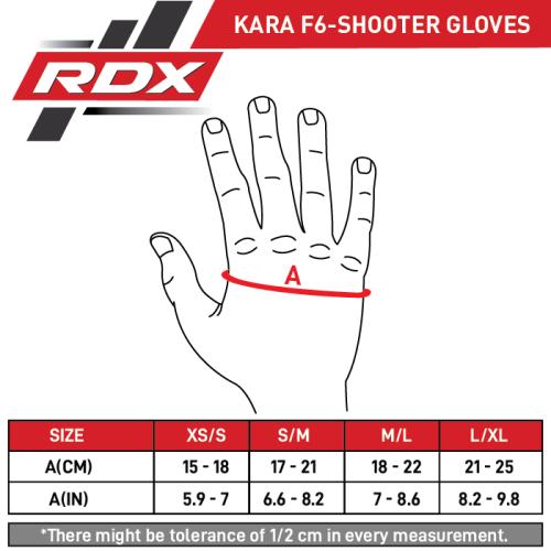 RDX: F6 MMA HANDSKAR - SVART/SVART