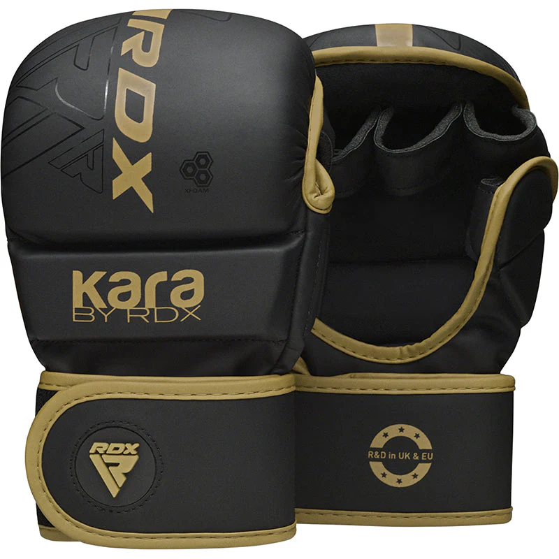 RDX: F6 MMA GLOVES - BLACK/GOLD