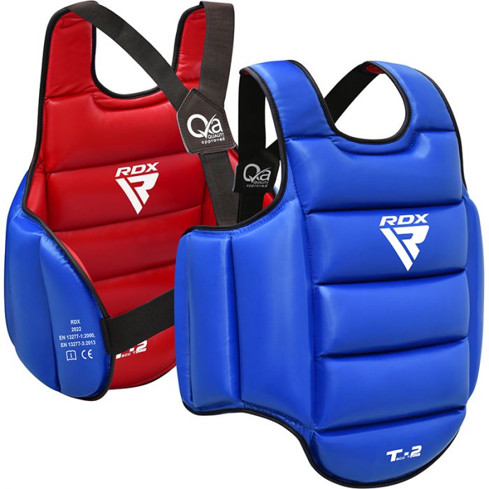 RDX: T2 SEMI CONTACT CHEST GUARD - BLUE/RED