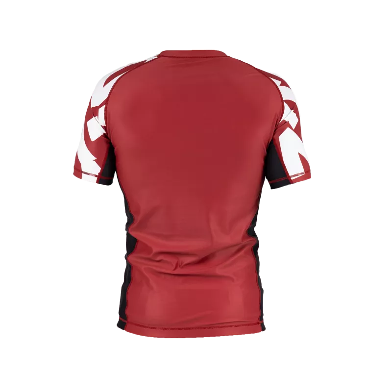 SCRAMBLE: BAKA RASHGUARD - RÖD/VIT