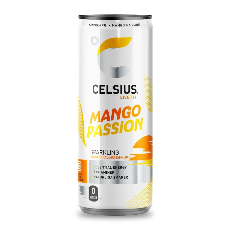 CELSIUS: ENERGIDRYCK MANGO PASSION - 355ml
