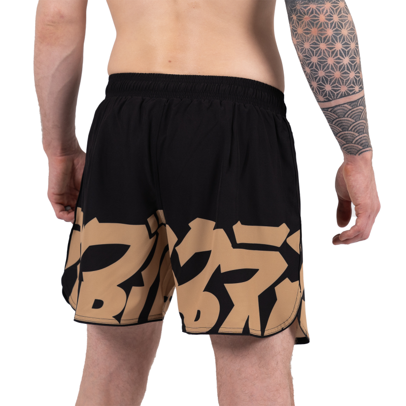 SCRAMBLE: BAKA GRAPPLING SHORTS - SVART/GULD