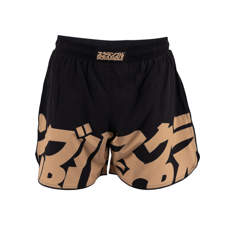 SCRAMBLE: BAKA GRAPPLING SHORTS - SVART/GULD