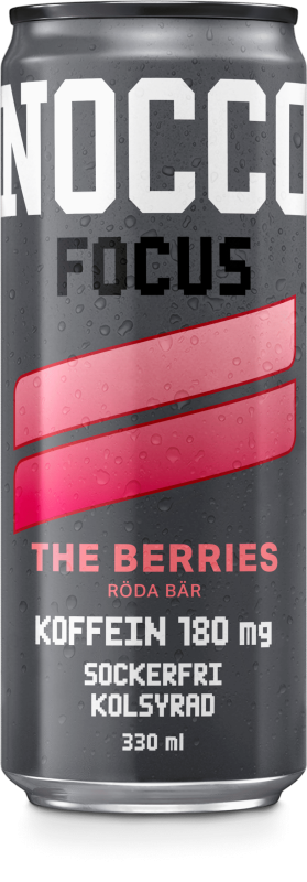 NOCCO: FOCUS ENERGY DRINK THE BERRIES - 330ml