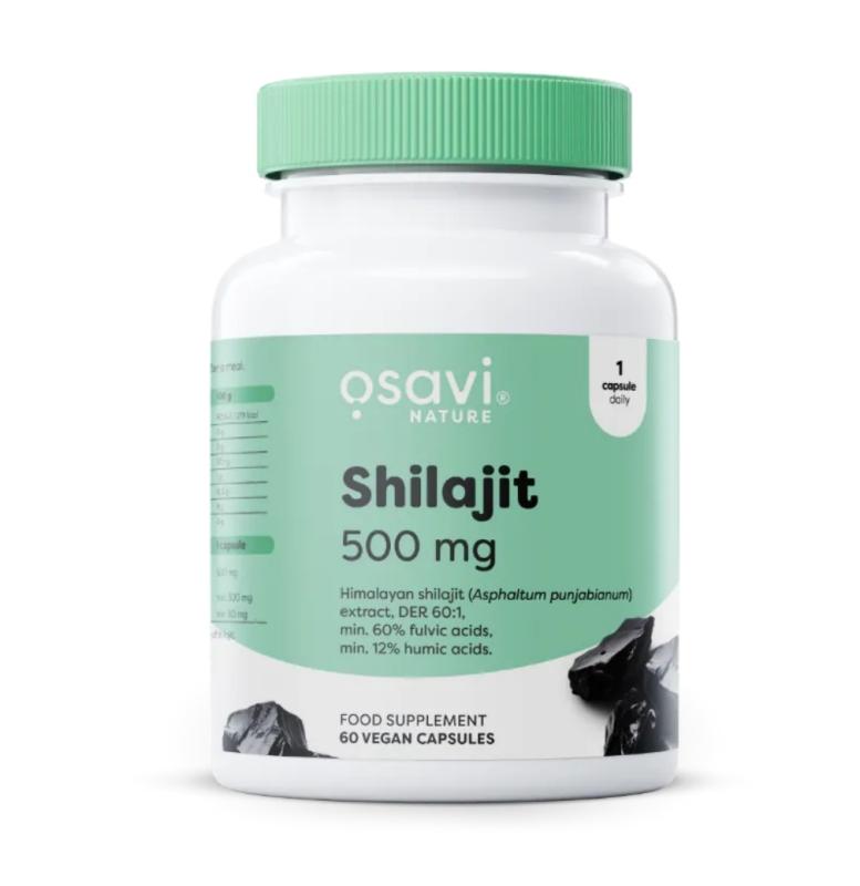 OSAVI: SHILAJIT 500mg VEGAN - 60 kapslar