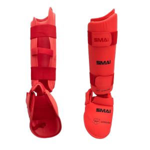SMAI: WKF SHIN INSTEP GUARD - RED