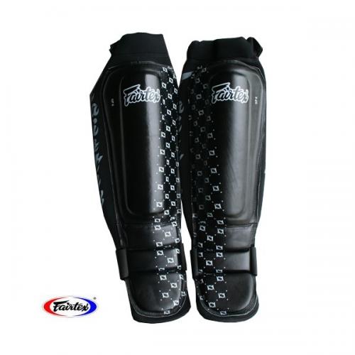 Rogue Leather Neoprene Competition Pro Series MMA Shin Pads Blue Black