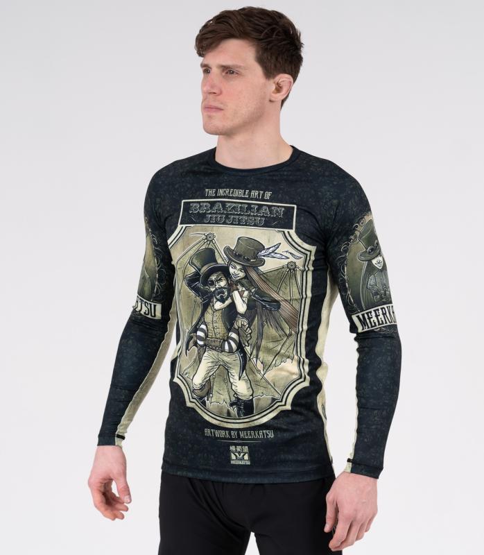 MEERKATSU: STEAMPUNK JIUJITSU LÅNGÄRMAD RASHGUARD