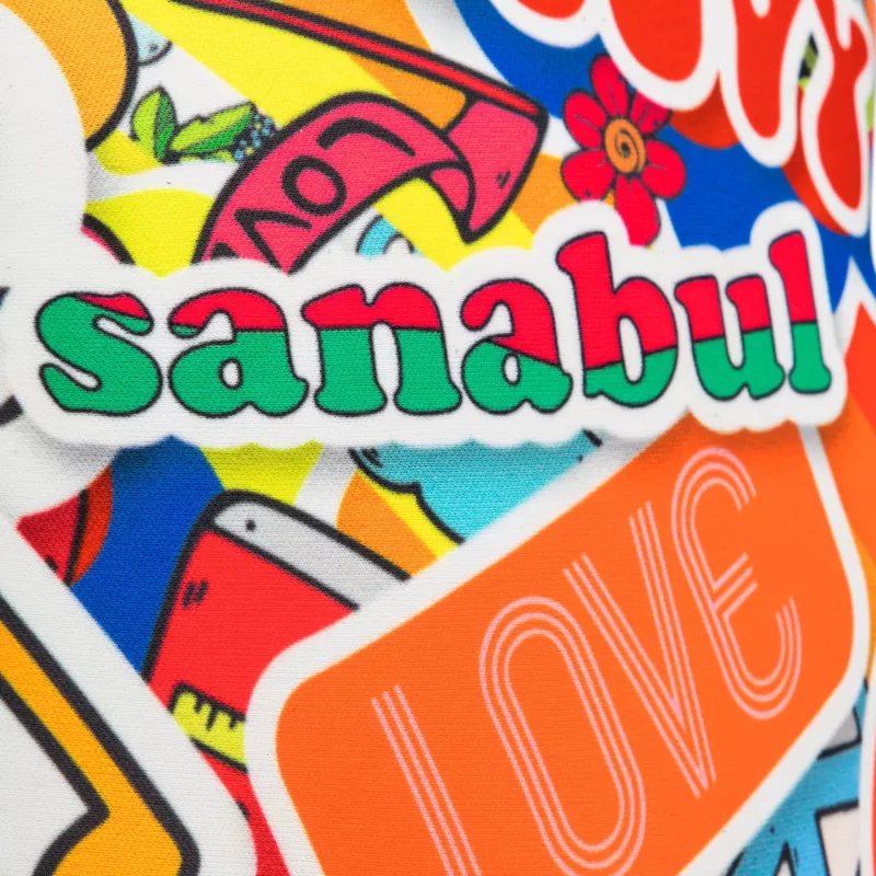 SANABUL: STICKER BOMB KIDS BOXNINGSHANDSKAR - 70´S