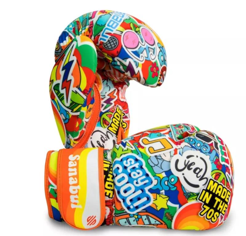 SANABUL: STICKER BOMB KIDS BOXING GLOVES - 70´S