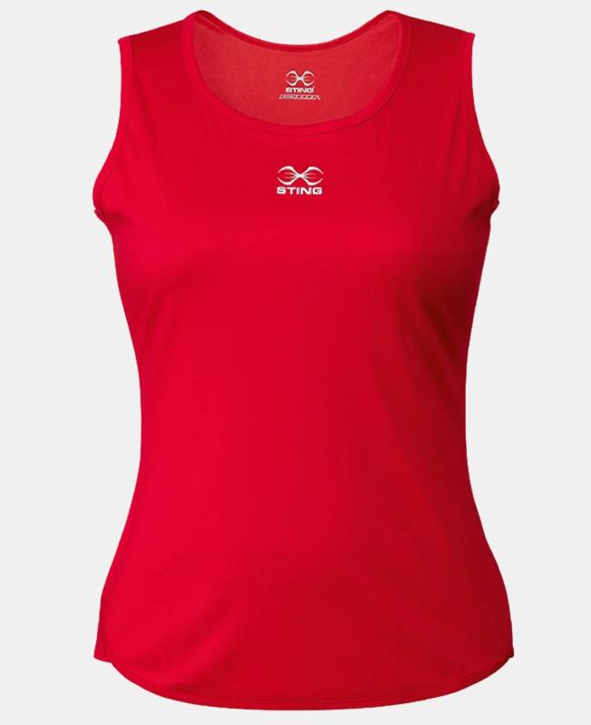 STING: METTLE LADIES SINGLET - RED