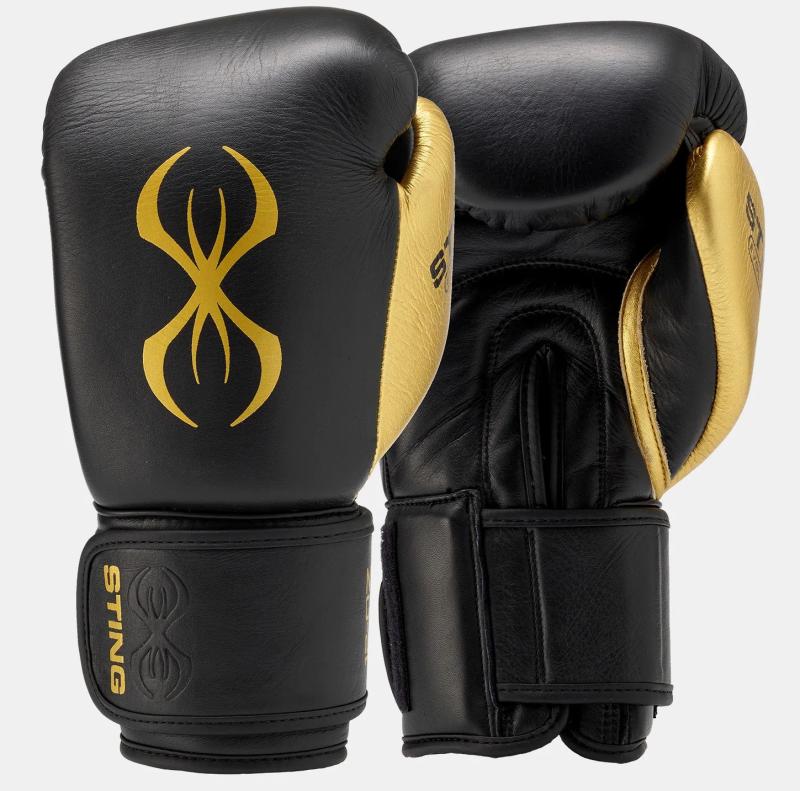 STING: EVOLUTION PRO BOXING GLOVES - BLACK/GOLD