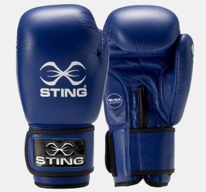 STING: IBA COMPETITION BOXING GLOVES - BLUE