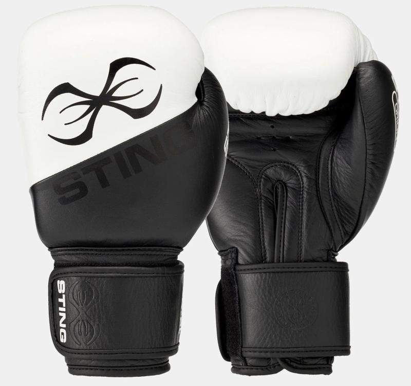 STING: ORION BOXING GLOVES - BLACK/WHITE